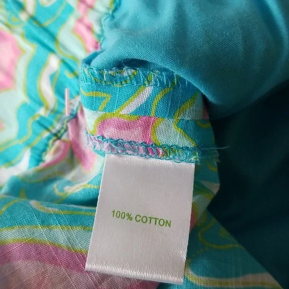 Lilly Pulitzer Beach Pant  Turquoise Lock Me Up - Picture 10 of 11